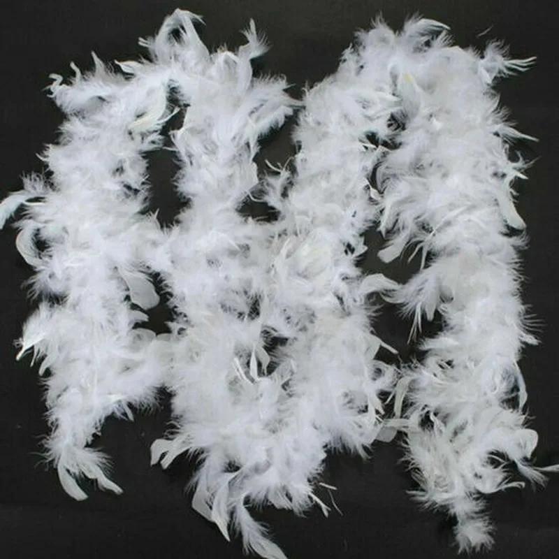 2m Christmas Decoration Feather Ribbon Party Wreath Christmas Tree DIY Hanging Decoration Wedding Accessories Supplies Wholesale