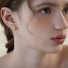 Tatiana (925 Silver) Liora Wave Hoop Earrings EC3209