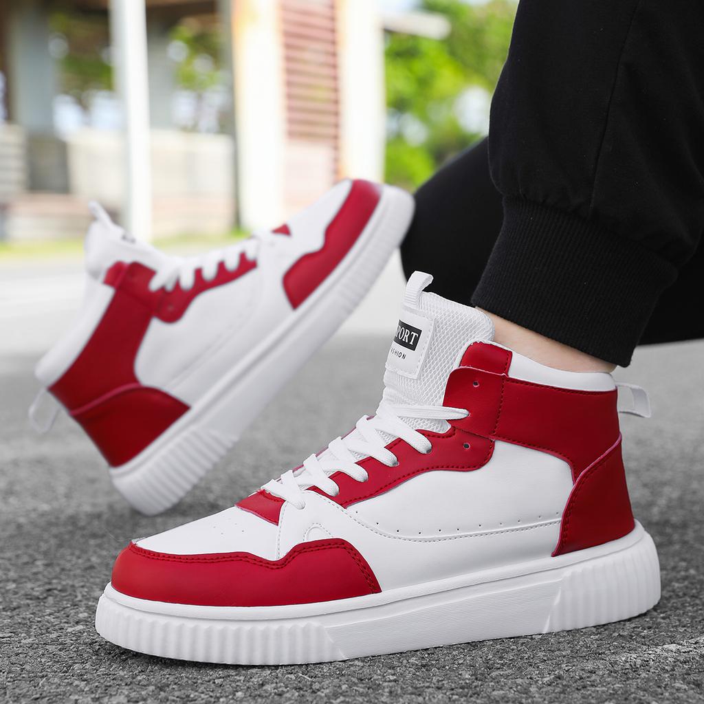 Męskie buty skórzane zimowe codzienne buty dla mężczyzn wysokie trampki luksusowe modne mokasyny wygodne damskie botki