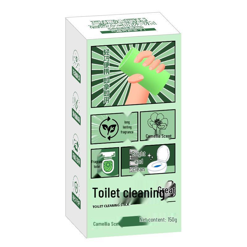 Automatic Toilet Bowl Cleaner Stick - Blue Bubble Deodorizer, Descaler & Odor Remover
