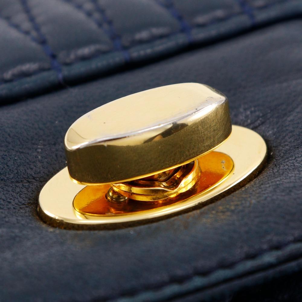 Bally ChainShoulder Shoulder Bag Quilting Black Leather Women Used