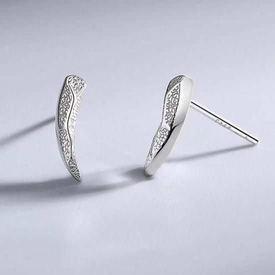 Punk Hip Hop Detachable 2-Claw Hook Personality Gift Cool Simple Style Men Earrings