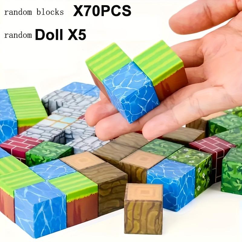 Upgrades Magnetic Building World Blocks Toy Build World Set for Boys Girls STEM Montessori Sensory Cubes for Toddlers