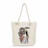 Sisters Print Thick Rope Single-shoulder Beach Bag 7275 CLE