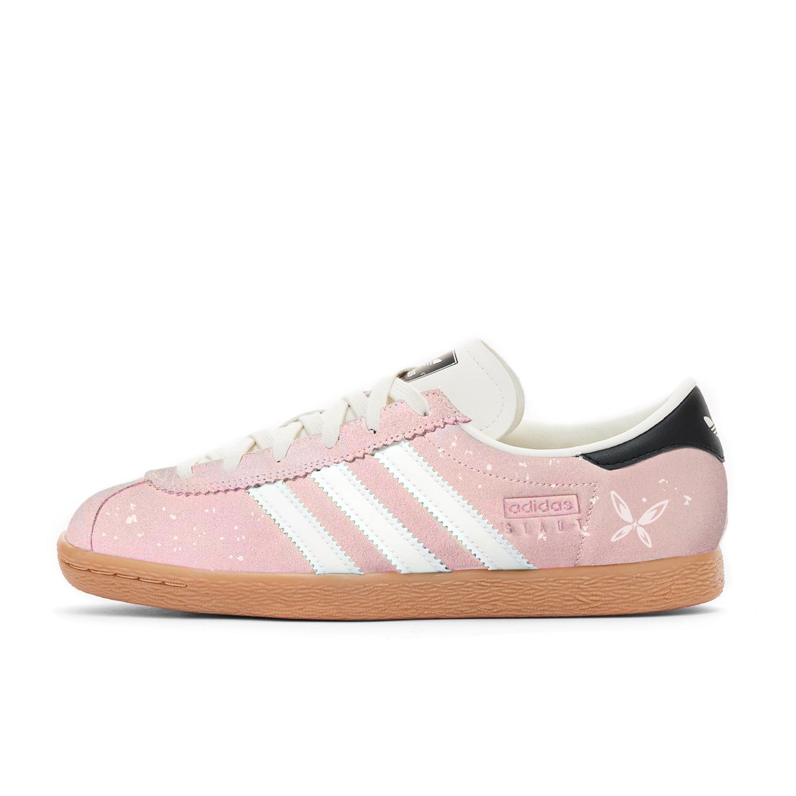 

Adidas Originals Stadt Abrasion Resistant Low top German Army Trainers Women s Pink White JR6343(Team1425-) 39⅓