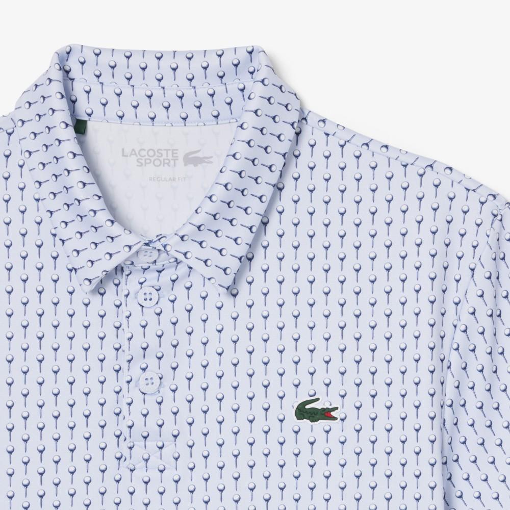Lacoste Men's Golf AOP Short-Sleeved Polo Shirt DH4825-56GIHH