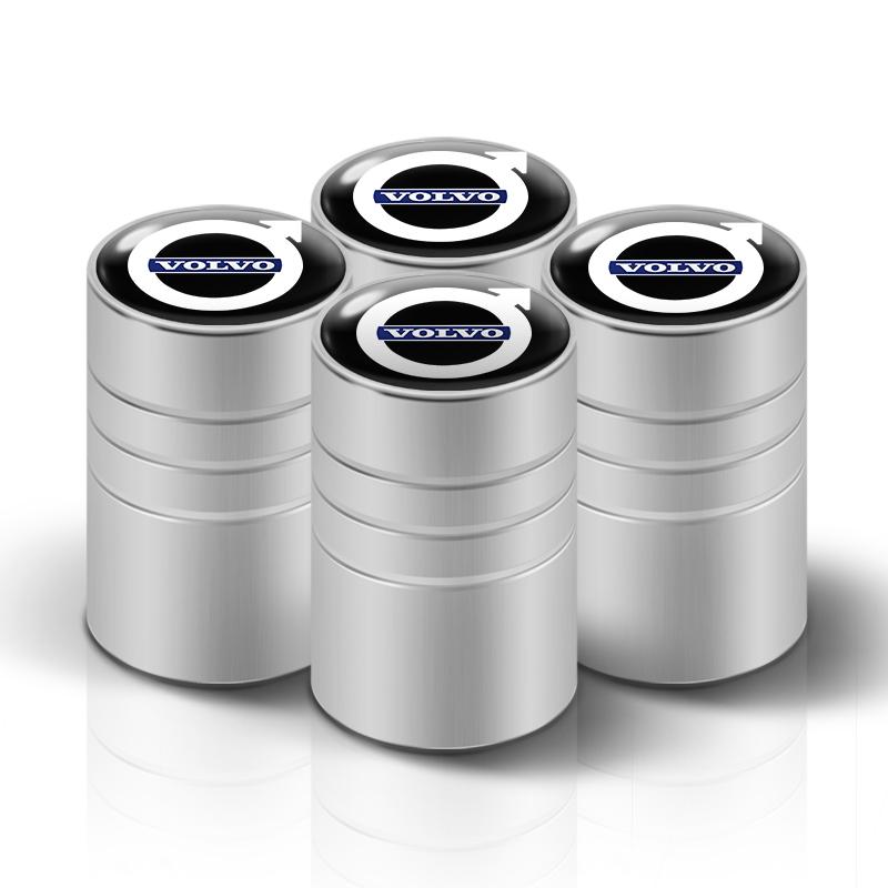 Car Wheel Tire Valve Caps Metal Stem Cover For Volvo Rdesign V90 XC40 V60 S60 V70 XC60 S90 Polestar XC90 V40 V50 AWD Accessory