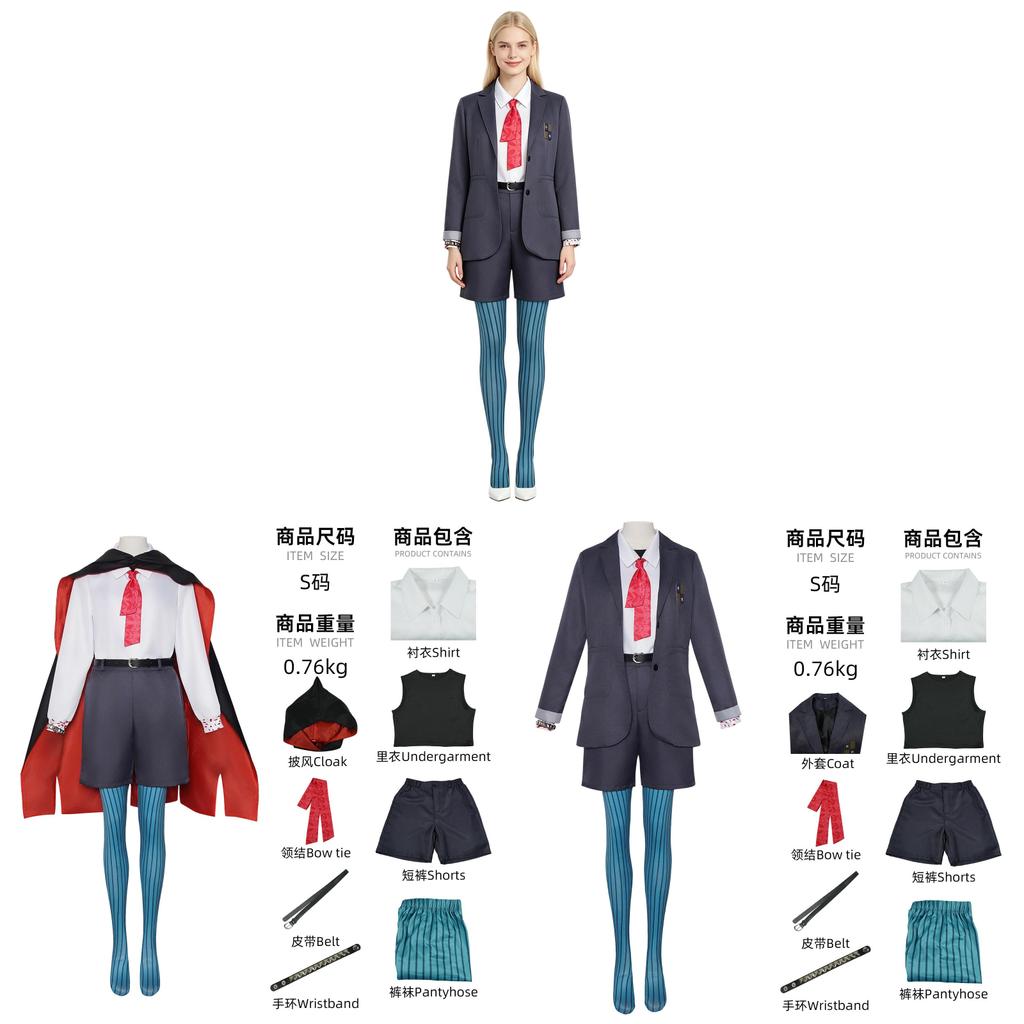 Hexed Billie Cosplay Costume Set For Anime Stage Performance Polyester For Women