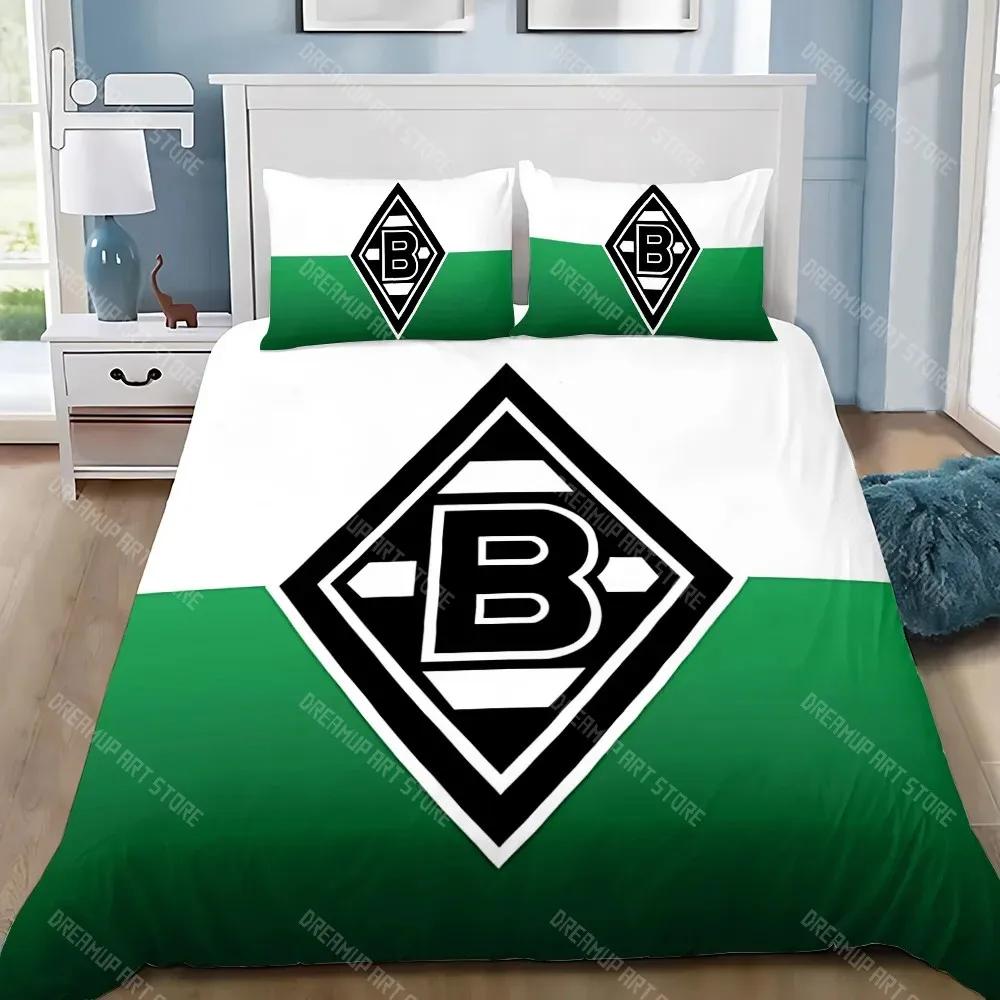 Copripiumino Federa Set Biancheria da Letto BorussiaS M-MonchengladbachS Adulto RagazzoRagazza Decorazione Camera da Letto Regalo per Bambini Singolo Grande