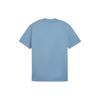 Puma Mmq Solid Color Casual Crew Neck T-Shirt Men Tops Blue 624009-20