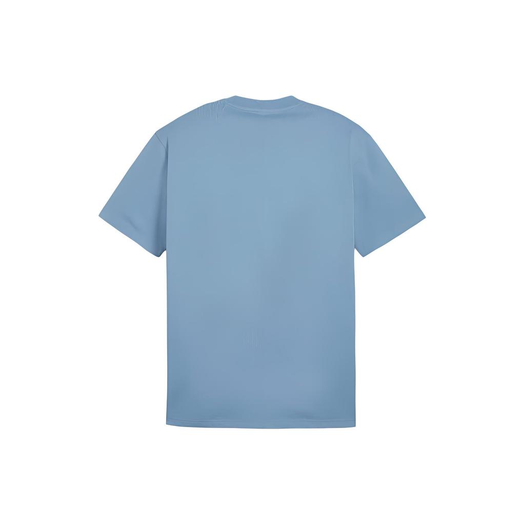 Puma Mmq Solid Color Casual Crew Neck T-Shirt Men Tops Blue 624009-20