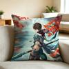 D-Dan Heng Honkai Star Rail Game Pillow Case Square Double-Sided Sofa Cushion Cover Bedroom Bedside Pillow