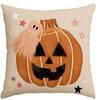 Color life Halloween throwing pillowcase, pumpkin polka dot pillowcase interior sofa decorative cushion cover