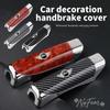 Car Logo Handbrake Cover Protective Hand Brake Sleeve for BMW Mini Cooper R50 R53 R55 R56 R60 R61 F54 F55 F56 F60 Car stickers G1