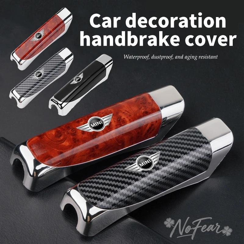 Car Logo Handbrake Cover Protective Hand Brake Sleeve for BMW Mini Cooper R50 R53 R55 R56 R60 R61 F54 F55 F56 F60 Car stickers G1