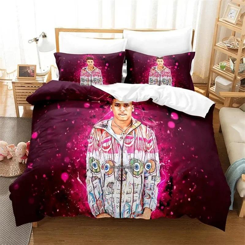 3D NLE Choppa Rapçi Yatak Takımı, Nevresim Yorgan Yatak Takımı Yorgan Kılıfı Yastık Kılıfı, King Queen Tek Boy Erkek Çocuk Kız Çocuk Yetişkinler