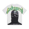 25SS Grensoverschrijdend Meichao Godspeed Schedel Rockband Basketbal Retro Korte Mouw T-shirt Koppels Dezelfde Stijl