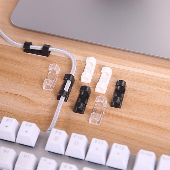 20 ks Klip na kabel Bezpečný Odolný proti opotřebení Odolný proti poškrábání Odolný vůči vysokým teplotám Spona na drát pro kancelář
