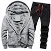 Velvet Sweater Suit Men's Thickened Warm Cardigan Autumn Winter Sports Hooded Men