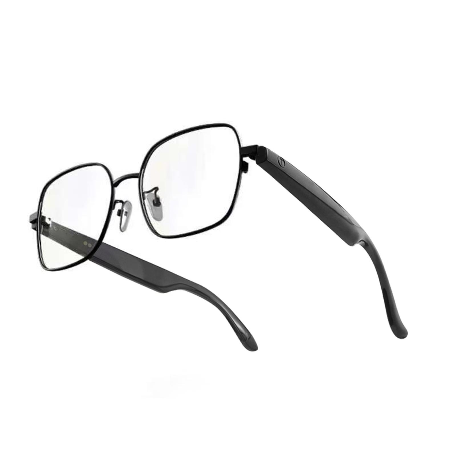 Smart Bluetooth Polarized Sunglasses with Photochromic Lenses for Men Metal Black Frame (Photochromic Lens)