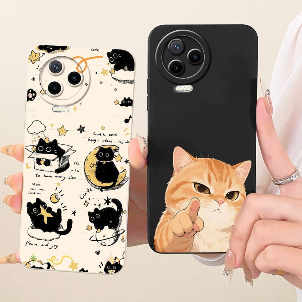 Cat Chinese Dragon Cartoon Painting Casing For Infinix Note 12 Pro 4G 5G Note12 2023 G96 Back Cover Soft Silicone Phone Case
