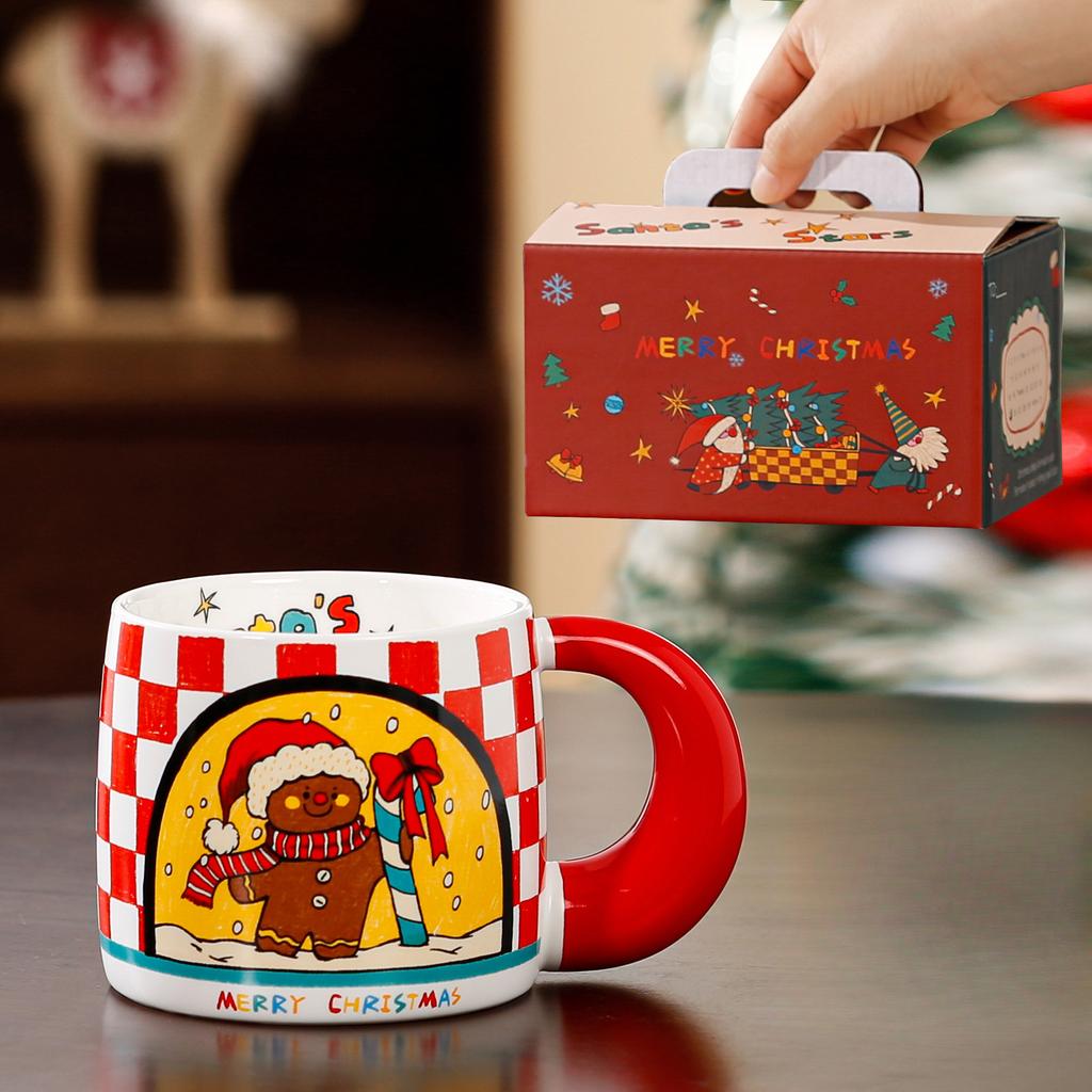 Opening Gift Single Cup Christmas Gift Box Set Girls Souvenir Ceramic Cup Cute Mug
