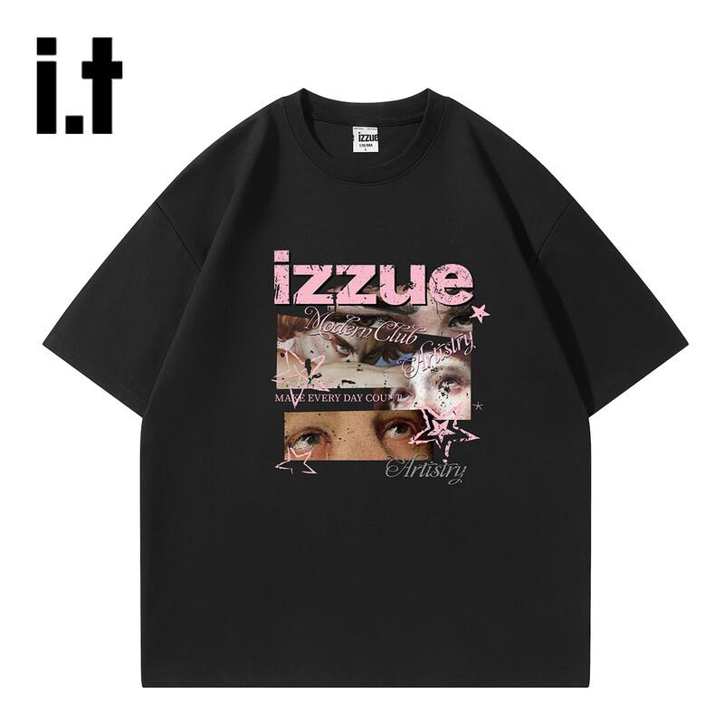 izzue Unisex Logo Print Cotton T-Shirt S