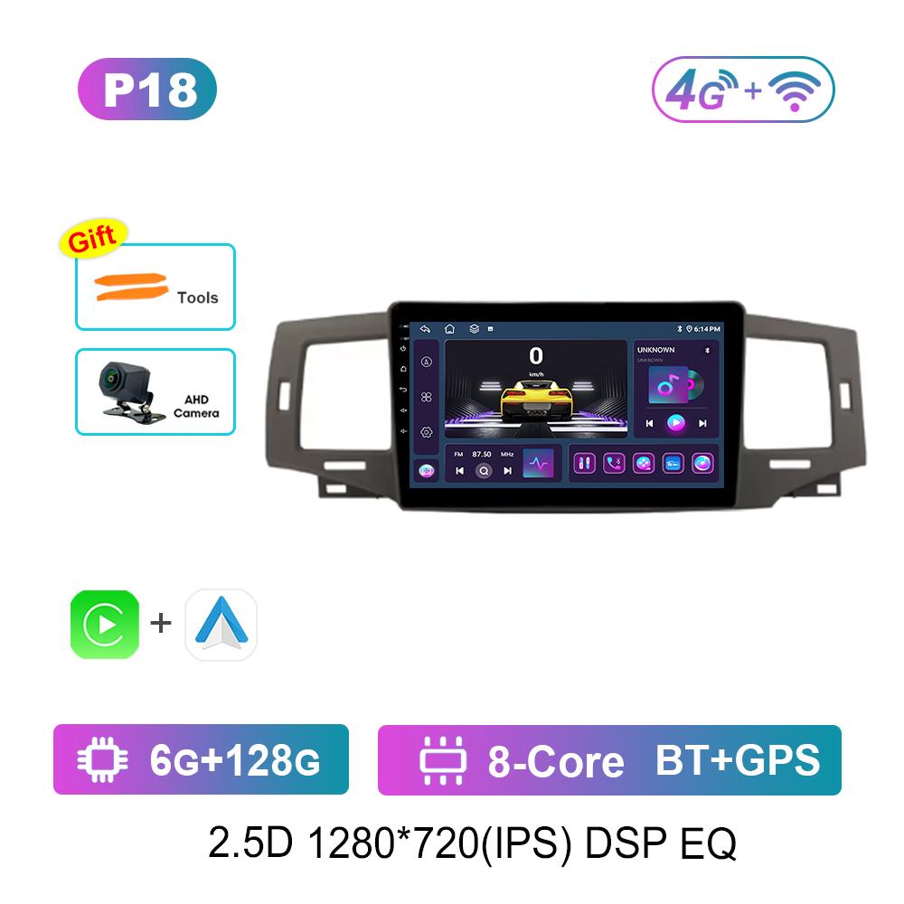 GPS Navigation 9'' for Toyota Corolla 9 E120 2004 - 2006 Android OS Car Video Multimedia Player Carplay 4G WiFi BT Auto Tools