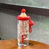 Water bottle water cup girls high value plastic cup creative cute summer water cup large capacity straw cup food grade PC material