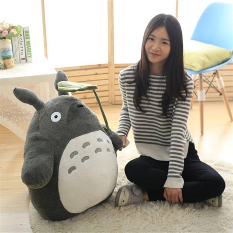 My Neighbor Totoro Plush Toy With Lotus Leaf Design Suitable For Kids Daily Gift