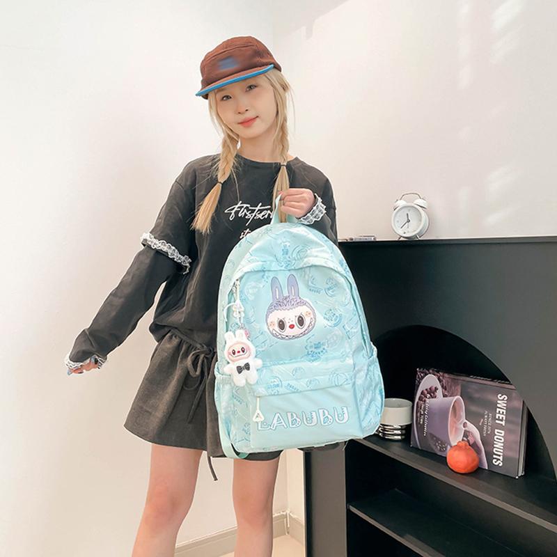 Zaino Scolastico Cartone Animato Labubu Nuovo Zaino Grande Capacità Stampa Studente Ultraleggero Zaino Scolastico Labubu