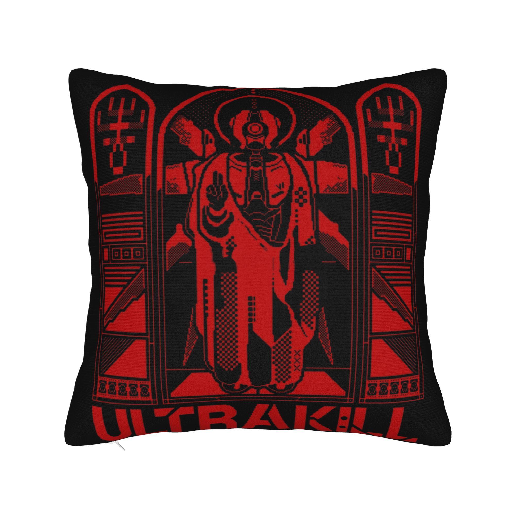 

Bed Decoration ULTRAKILL White edition Pillowcases Stuff Pillow Cover Square Multi-Size 12x12in 30X30cm