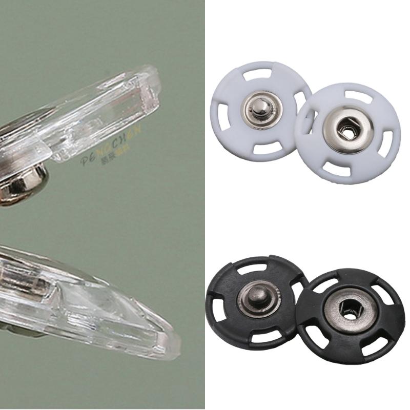 10Pcs Plastic Snap Buttons Invisible Sewing Button Fasteners For Kids Clothing Jeans Jackets Bag And Home Decoration