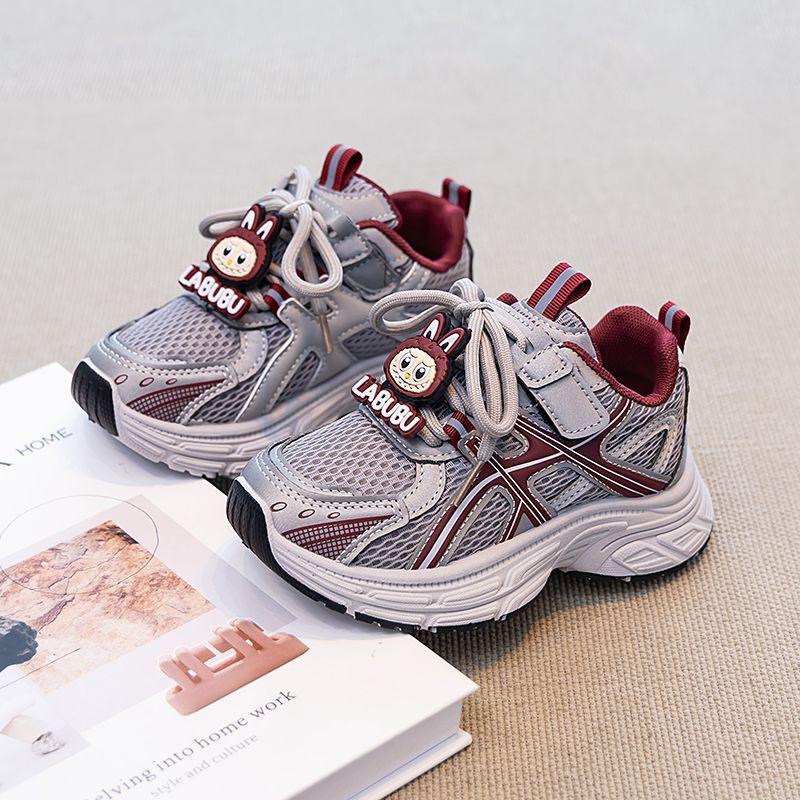 

Детские сетчатые спортивные кроссовки, Дышащие кроссовки для бега для мальчиков, Легкие кроссовки на мягкой подошве для девочек в стиле «папины кроссовки» 36