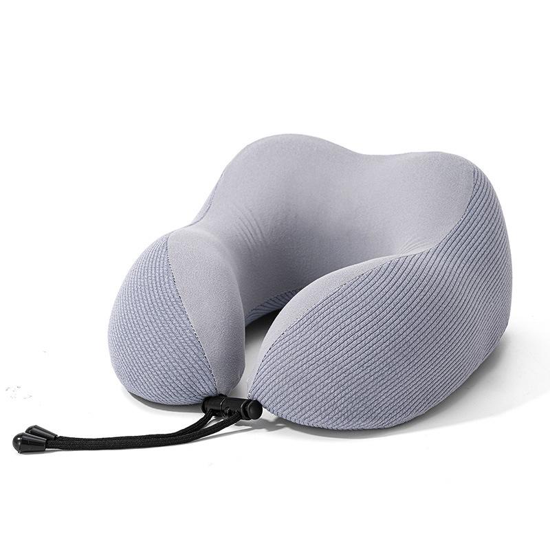 Four Seasons U-Shaped Memory Foam Neck Support Pillow for Travel and Office