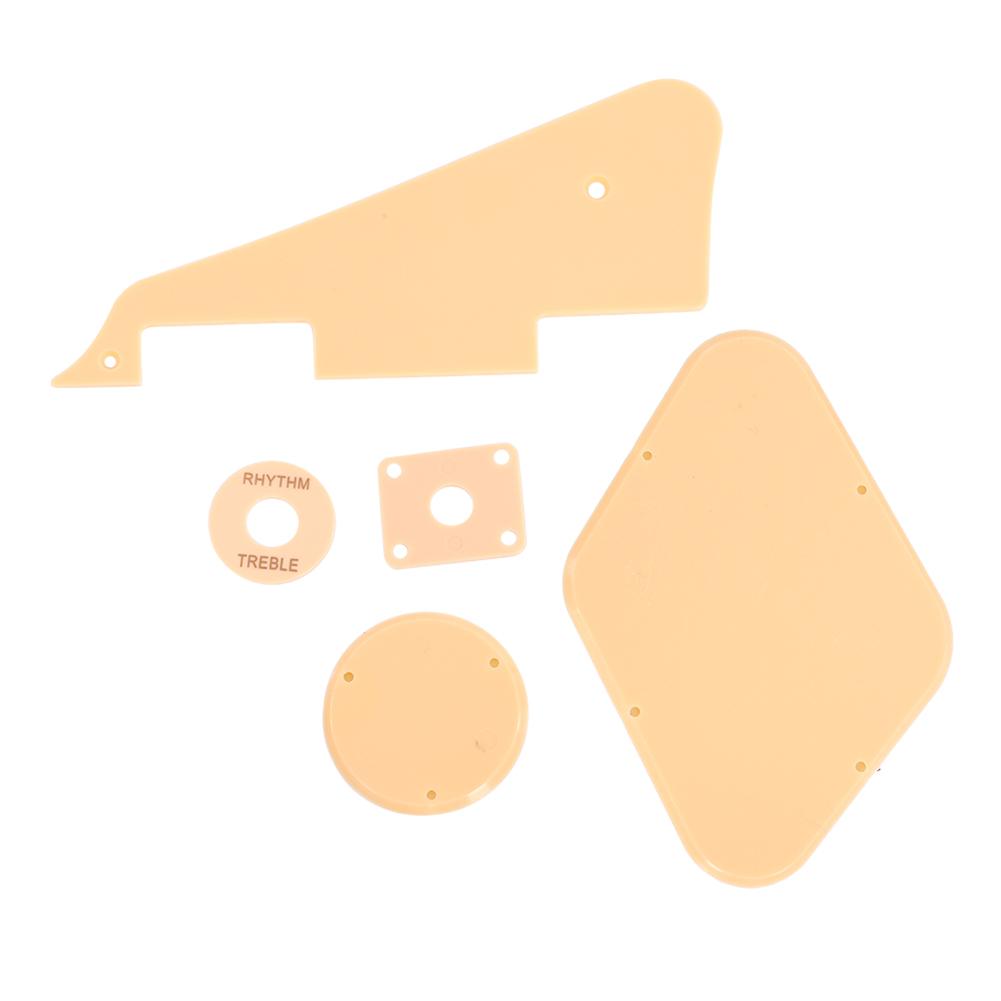 Plates Set Pickguard Switch Ring Cavity Cover Jack Scratch Back Plate for LP Jazz Guitar