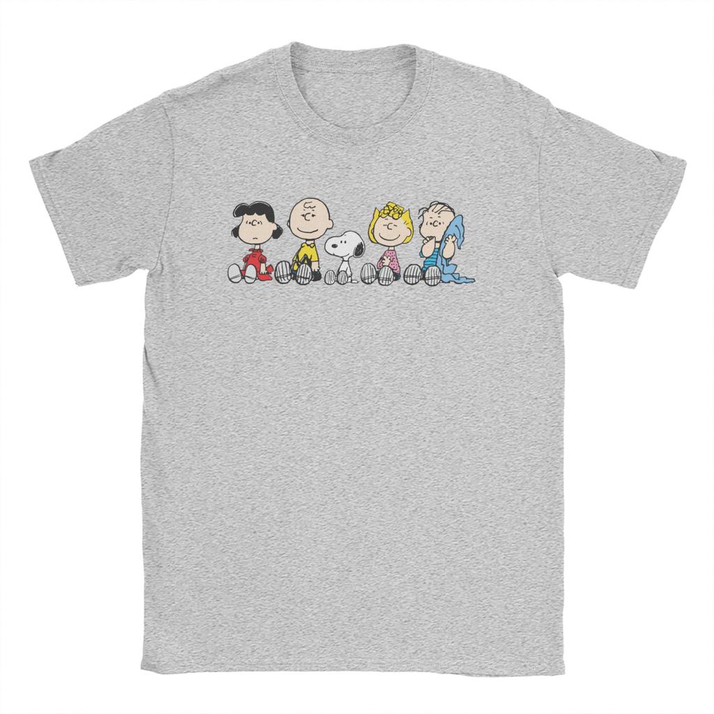 Celoroční Snoopys Kreslený pes Peanuts Tričko Pro Unisex 100% Bavlna Tričko Krátký Rukáv Oblečení