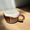 Personal Coconut Coffee Cups Ceramics Irregular Oatmeal Breakfast Water Cup Mug Mugs Ceramic Coffeeware Kitchen Dining Bar Home