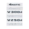 3D Letters V250d V300d NIGHT EDITION ABS Emblem for Mercedes Benz V Class W447 Car Fender Badge Trunk Nameplate Logo Sticker QO1