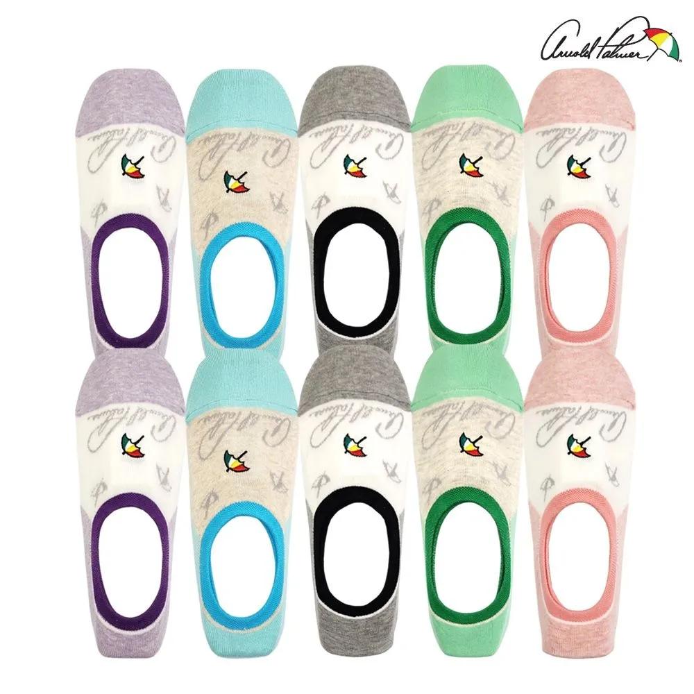 Arnold Palmer Women s Non-Slip Anti-Slip No-Socks Socks 10-Pair Set Logo Socks (5+5) 10 Pairs