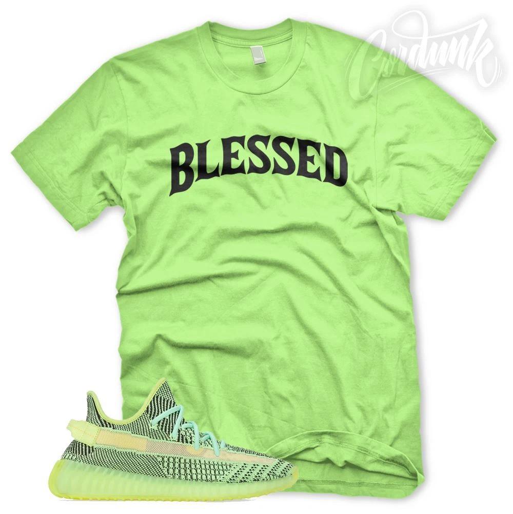 Новая футболка  BW BLESSED  для Adidas YZ Boost 350 YeezReel Неотражающая Светящаяся S