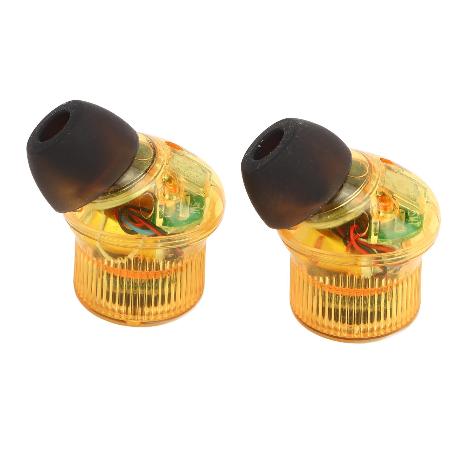 

Wireless Earbud Transparent Bluetooth Noise Canceling Exercise Headphone for Tik Tok Page Flip Yellow жовтий