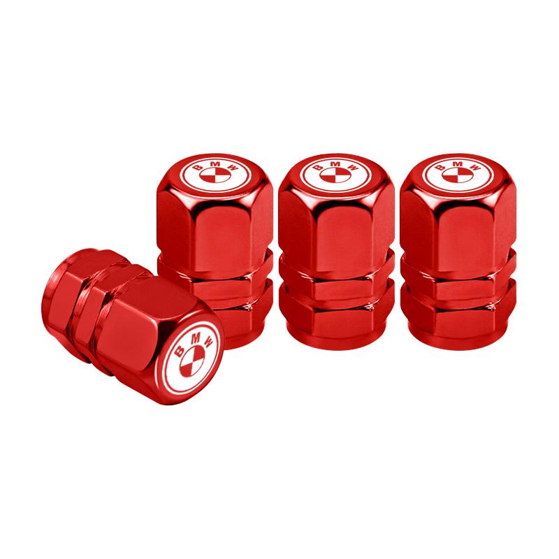 LLIT4 4Pcs Alloy Car Valve Cap Wheel Valves Dust Cover Tire Accessories For BMW E53 Performance E30 E90 F20 M E34 F30 X4 X5 X6 F40 F10