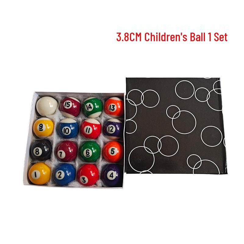 Children's Mini Billiard Ball Set - Free Shipping, Three Sizes, Multi-Colored & Black Balls, Perfect for Home Tables