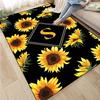 3D Sunflower Carpet Non-slip Floor Mat Bedroom Living Room Large Area Rugs Home Decor Floral Doormat Entrance Mat Tapis Salon