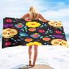 Skull Beach Towel Microfiber   for Gym Travel Fitness Spa  Women Girl Quick Dry Sandless Large  S