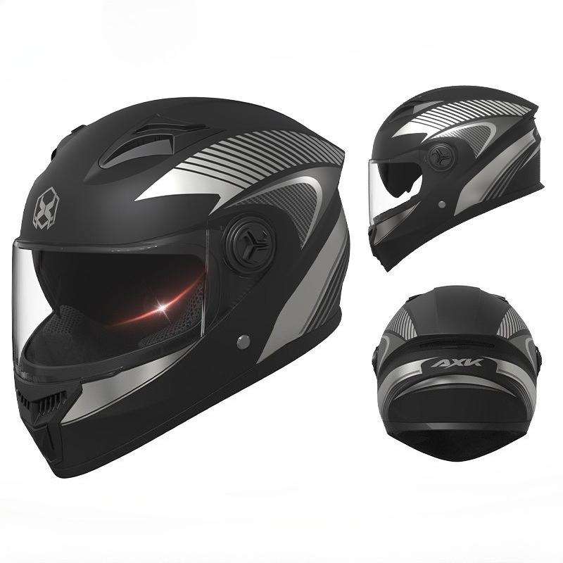 Motorcycle Helmet Men's Winter Warm Locomotive Electric Car Women's Four Seasons Universal Safety Helmet