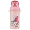 Skater Water Bottle My Melody Ushiro Shiro Sanrio 480ml Children's Antibacterial Plastic Child Friendly Lightweight Made in Japan PSB5SANAG-A