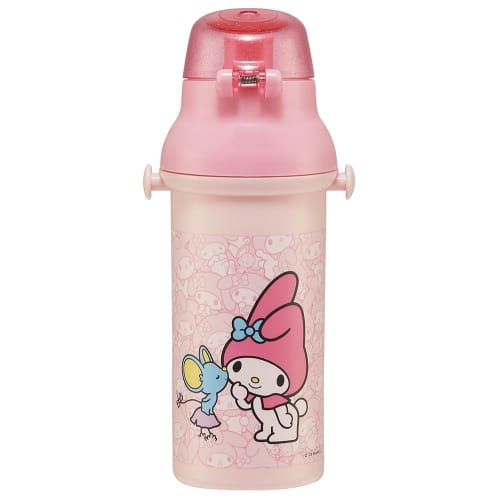 Skater Water Bottle My Melody Ushiro Shiro Sanrio 480ml Children's Antibacterial Plastic Child Friendly Lightweight Made in Japan PSB5SANAG-A