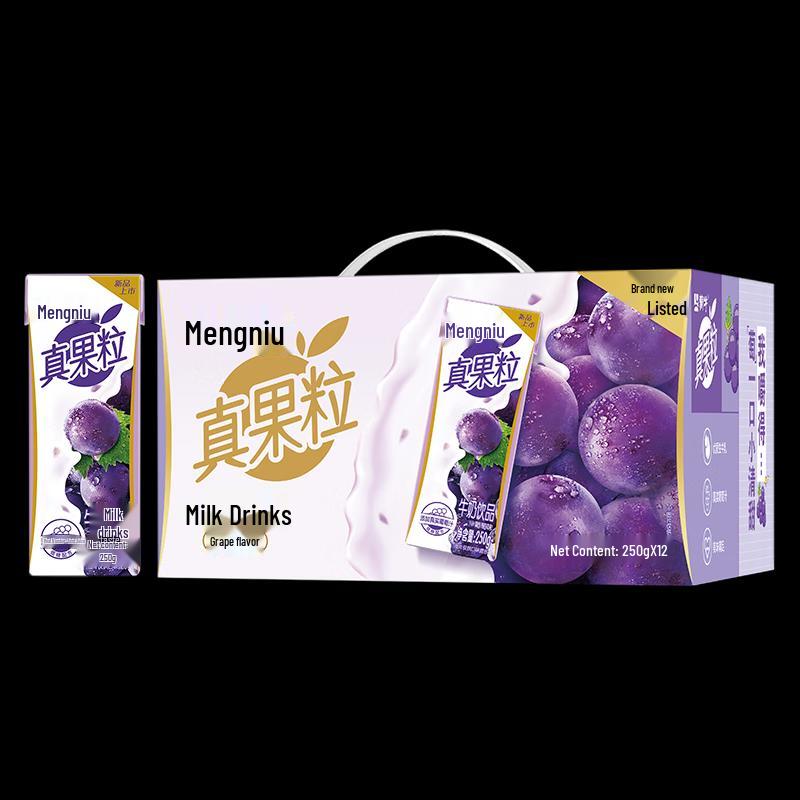 Mengniu Zhenguoli Grape Milk Drink (12 x 250g)